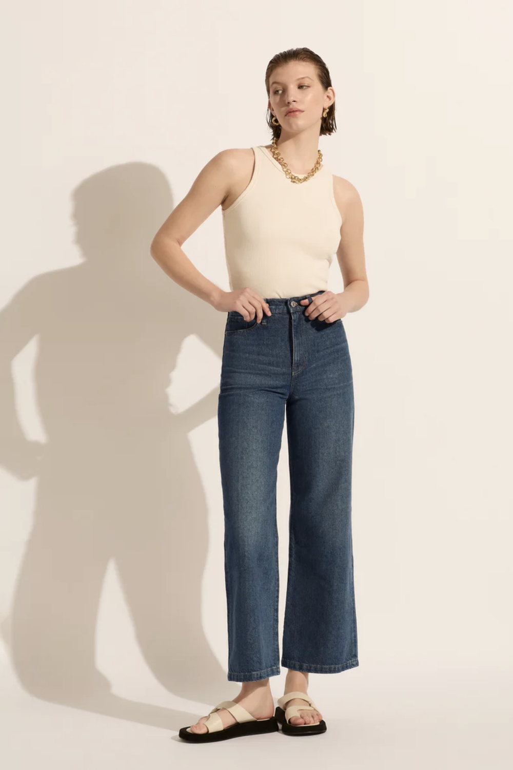 Ellie High Rise Wide Leg Jean - Stories - Del Rainbow Store