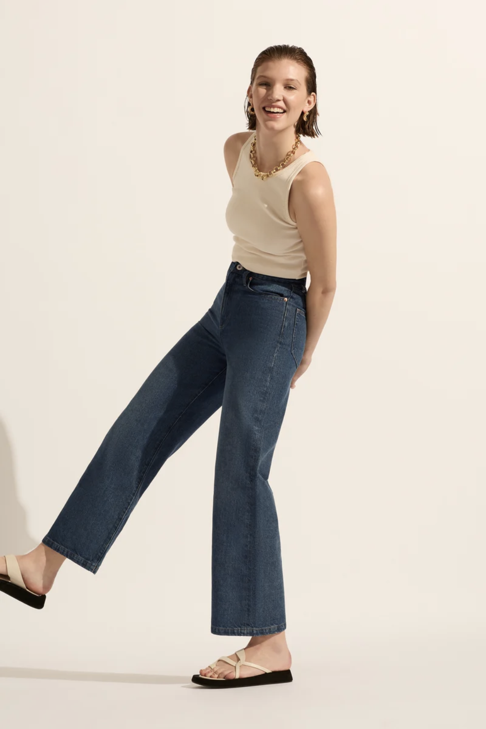 Ellie High Rise Wide Leg Jean - Stories - Del Rainbow Store